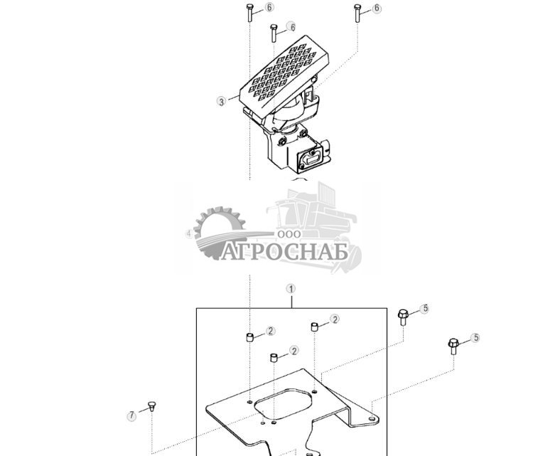 Педаль управления скоростью вращения двиг. - ST115 74.jpg